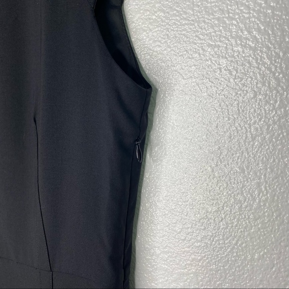 Theory Syerra Wool Blend Sheath Polished Suiting Black Dress Women's 6 - Picture 4 of 9